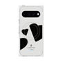 プレミアムスクエアケース with Pixelsnap［ LANVIN en Bleu Hearts Black - ランバン ハート ブラック ］