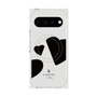 プレミアムスクエアケース with Pixelsnap［ LANVIN en Bleu Hearts Black - ランバン ハート ブラック ］