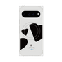 プレミアムスクエアケース with Pixelsnap［ LANVIN en Bleu Hearts Black - ランバン ハート ブラック ］