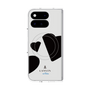 プレミアムスクエアケース with Pixelsnap［ LANVIN en Bleu Hearts Black - ランバン ハート ブラック ］