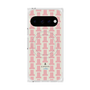 プレミアムスクエアケース with Pixelsnap［ LANVIN en Bleu Monogram Red - ランバン レッドモノグラム ］