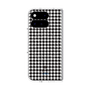 プレミアムスクエアケース with Pixelsnap［ Houndstooth Pattern Black with LANVIN en Bleu logo- ランバン 千鳥格子柄 ブラック ］