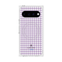 プレミアムスクエアケース with Pixelsnap［ Houndstooth Pattern Purple -with LANVIN en Bleu logo ランバン 千鳥格子柄 パープル ］