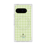 プレミアムスクエアケース with Pixelsnap［ Houndstooth Pattern Green with LANVIN en Bleu logo- ランバン 千鳥格子柄 グリーン ］