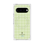 プレミアムスクエアケース with Pixelsnap［ Houndstooth Pattern Green with LANVIN en Bleu logo- ランバン 千鳥格子柄 グリーン ］