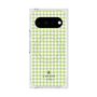 プレミアムスクエアケース with Pixelsnap［ Houndstooth Pattern Green with LANVIN en Bleu logo- ランバン 千鳥格子柄 グリーン ］