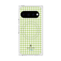 プレミアムスクエアケース with Pixelsnap［ Houndstooth Pattern Green with LANVIN en Bleu logo- ランバン 千鳥格子柄 グリーン ］