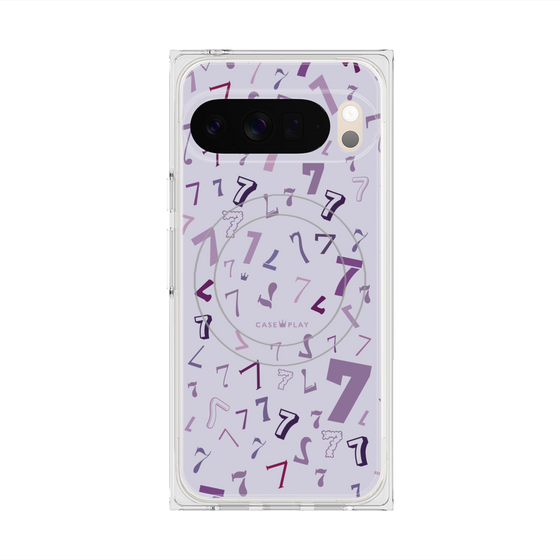 プレミアムスクエアケース with Pixelsnap［ Puple 7 - パープル・セブン ］