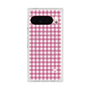 プレミアムスクエアケース with Pixelsnap［ Checkered Pink - ギンガムチェック ピンク ］