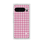 プレミアムスクエアケース with Pixelsnap［ Checkered Pink - ギンガムチェック ピンク ］
