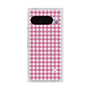 プレミアムスクエアケース with Pixelsnap［ Checkered Pink - ギンガムチェック ピンク ］