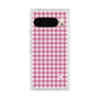 プレミアムスクエアケース with Pixelsnap［ Checkered Pink - ギンガムチェック ピンク ］