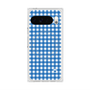プレミアムスクエアケース with Pixelsnap［ Checkered Blue - ギンガムチェック ブルー ］