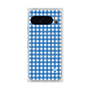 プレミアムスクエアケース with Pixelsnap［ Checkered Blue - ギンガムチェック ブルー ］