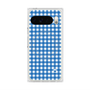 プレミアムスクエアケース with Pixelsnap［ Checkered Blue - ギンガムチェック ブルー ］