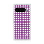 プレミアムスクエアケース with Pixelsnap［ Checkered Purple - ギンガムチェック パープル ］