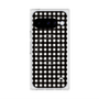 プレミアムスクエアケース with Pixelsnap［ Checkered Purple - ギンガムチェック ブラック ］