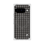 プレミアムスクエアケース with Pixelsnap［ Checkered Purple - ギンガムチェック ブラック ］