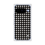 プレミアムスクエアケース with Pixelsnap［ Checkered Purple - ギンガムチェック ブラック ］