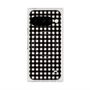プレミアムスクエアケース with Pixelsnap［ Checkered Purple - ギンガムチェック ブラック ］