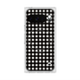 プレミアムスクエアケース with Pixelsnap［ Checkered Purple - ギンガムチェック ブラック ］