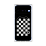 プレミアムスクエアケース with Pixelsnap［ Racing checkered flag - レーシングチェッカーフラッグ ］