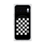 プレミアムスクエアケース with Pixelsnap［ Racing checkered flag - レーシングチェッカーフラッグ ］