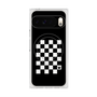 プレミアムスクエアケース with Pixelsnap［ Racing checkered flag - レーシングチェッカーフラッグ ］