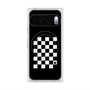 プレミアムスクエアケース with Pixelsnap［ Racing checkered flag - レーシングチェッカーフラッグ ］