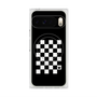 プレミアムスクエアケース with Pixelsnap［ Racing checkered flag - レーシングチェッカーフラッグ ］