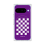 プレミアムスクエアケース with Pixelsnap［ Racing checkered flag Purple - レーシングチェッカーフラッグ パープル ］