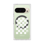 プレミアムスクエアケース with Pixelsnap［ Racing checkered flag White - レーシングチェッカーフラッグ ホワイト ］
