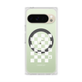 プレミアムスクエアケース with Pixelsnap［ Racing checkered flag White - レーシングチェッカーフラッグ ホワイト ］