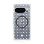プレミアムスクエアケース with Pixelsnap［ CASEPLAY Crown dots White - ケースプレイ・クラウン・ドッツ ホワイト ］
