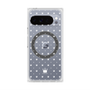 プレミアムスクエアケース with Pixelsnap［ CASEPLAY Crown dots White - ケースプレイ・クラウン・ドッツ ホワイト ］