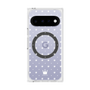 プレミアムスクエアケース with Pixelsnap［ CASEPLAY Crown dots White - ケースプレイ・クラウン・ドッツ ホワイト ］