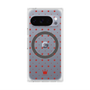 プレミアムスクエアケース with Pixelsnap［ CASEPLAY Crown dots Red - ケースプレイ・クラウン・ドッツ レッド ］