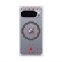プレミアムスクエアケース with Pixelsnap［ CASEPLAY Crown dots Red - ケースプレイ・クラウン・ドッツ レッド ］
