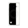 プレミアムスクエアケース with Pixelsnap［ CASEPLAY Bi-Colors Black & White - ケースプレイ・バイカラー ブラック＆ホワイト ］