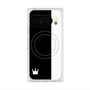 プレミアムスクエアケース with Pixelsnap［ CASEPLAY Bi-Colors Black & White - ケースプレイ・バイカラー ブラック＆ホワイト ］