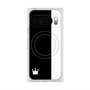 プレミアムスクエアケース with Pixelsnap［ CASEPLAY Bi-Colors Black & White - ケースプレイ・バイカラー ブラック＆ホワイト ］