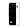 プレミアムスクエアケース with Pixelsnap［ CASEPLAY Bi-Colors Black & White - ケースプレイ・バイカラー ブラック＆ホワイト ］