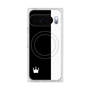 プレミアムスクエアケース with Pixelsnap［ CASEPLAY Bi-Colors Black & White - ケースプレイ・バイカラー ブラック＆ホワイト ］