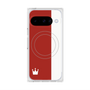 プレミアムスクエアケース with Pixelsnap［ CASEPLAY Bi-Colors Red & White - ケースプレイ・バイカラー レッド＆ホワイト ］