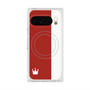 プレミアムスクエアケース with Pixelsnap［ CASEPLAY Bi-Colors Red & White - ケースプレイ・バイカラー レッド＆ホワイト ］