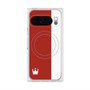 プレミアムスクエアケース with Pixelsnap［ CASEPLAY Bi-Colors Red & White - ケースプレイ・バイカラー レッド＆ホワイト ］
