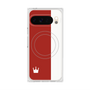 プレミアムスクエアケース with Pixelsnap［ CASEPLAY Bi-Colors Red & White - ケースプレイ・バイカラー レッド＆ホワイト ］