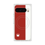 プレミアムスクエアケース with Pixelsnap［ CASEPLAY Bi-Colors Red & White - ケースプレイ・バイカラー レッド＆ホワイト ］