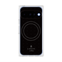 プレミアムスクエアケース with Pixelsnap［ LANVIN en Bleu Tiny dots Black - ランバン ドット ブラック ］