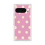プレミアムスクエアケース with Pixelsnap［ 水彩ドット・レトロカラー - Pink ］